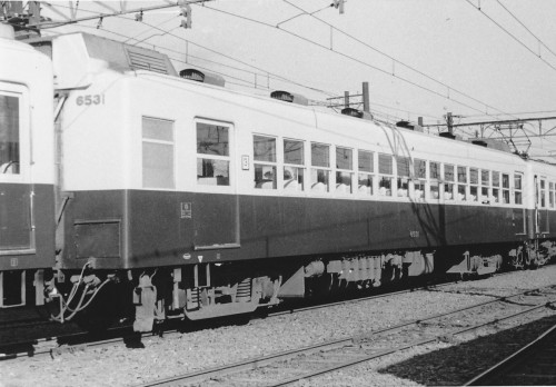 近鉄名古屋線クハ6531号、1958.11.03