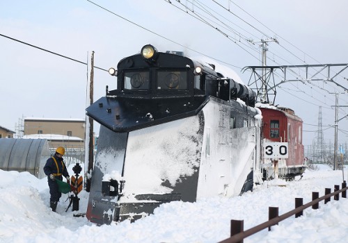 冬、弘南鉄道ラッセル出動/２０１３．２．２/Posted　by　893-2