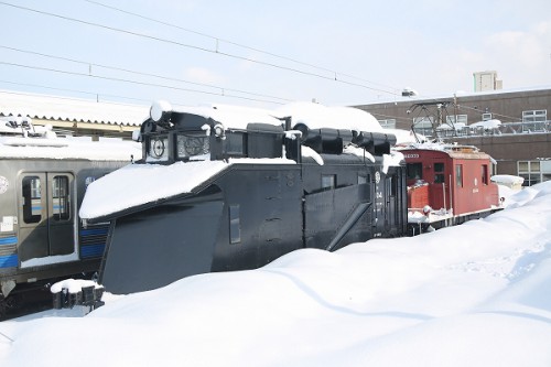 冬、弘南鉄道ラッセル出動/２０１３．２．２/Posted　by　893-2