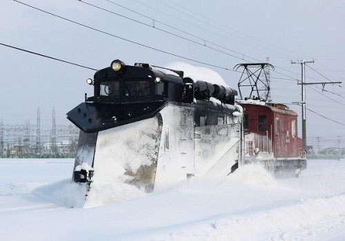 冬、弘南鉄道ラッセル出動/２０１３．２．２/Posted　by　893-2