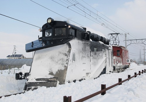 冬、弘南鉄道ラッセル出動/２０１３．２．２/Posted　by　893-2