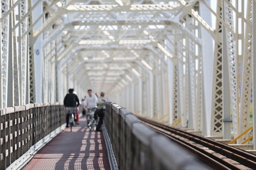 まもなく閉鎖赤川仮橋/２０１３．１０．２４/Posted by 893-2