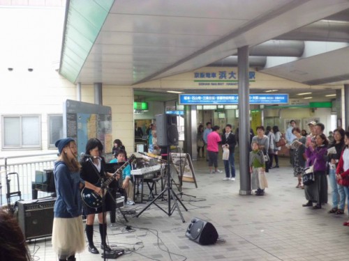 浜大津駅広場の様子