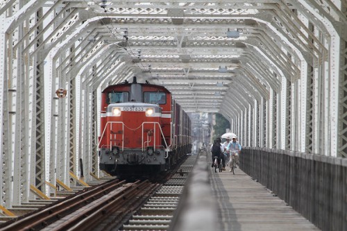 まもなく閉鎖赤川仮橋/２０１３．１０．２４/Posted by 893-2