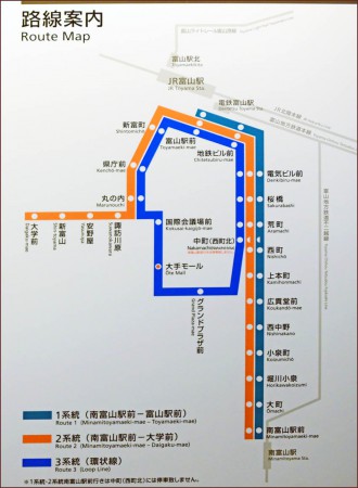 市内線路線図