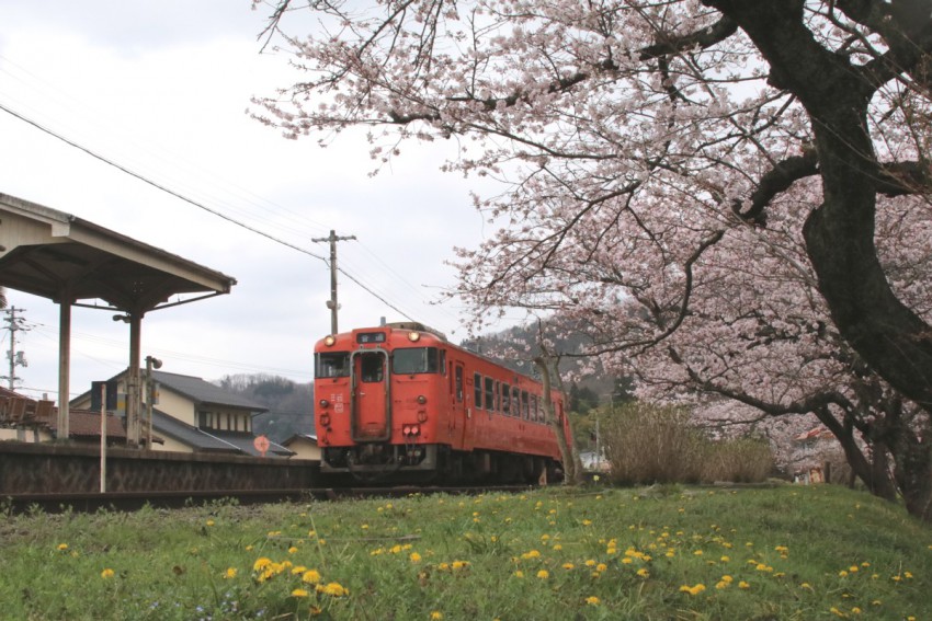 平成28年4月2日　志和地駅　狩留家行き4865D　キハ402070