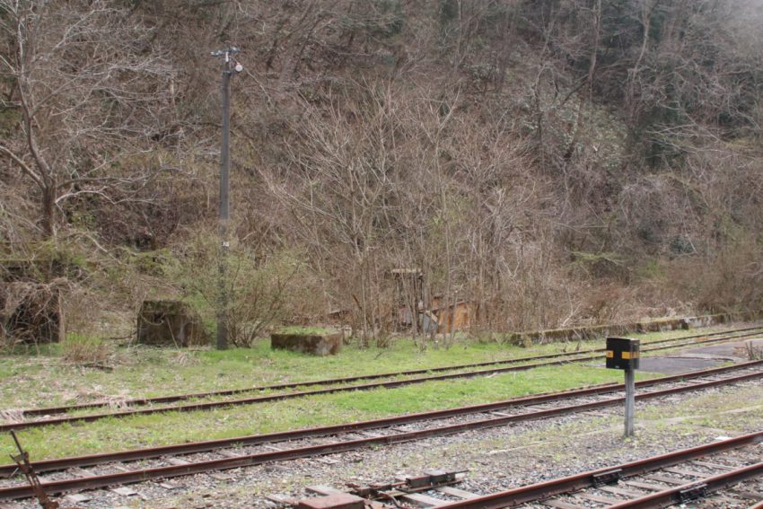 平成28年4月10日　備後落合駅にて