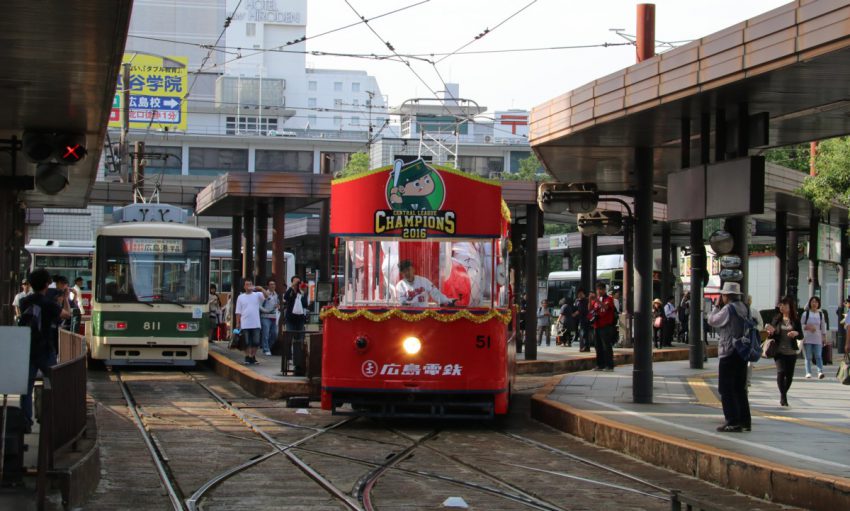 江波へ向けて出発する